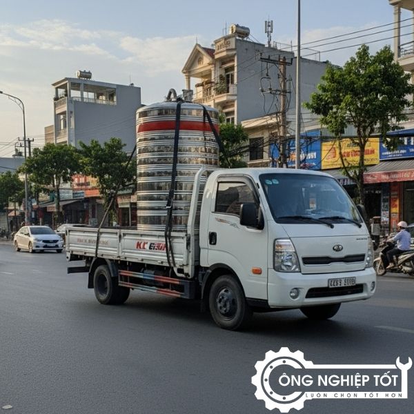 Công Nghiệp Tốt lắp đặt - giao hàng bồn nước tận nơi